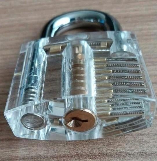 Nieuw!! Doorzichtig >[slot[ met 2 Sleutels! In verpakking, Ophalen of Verzenden, Nieuw, Overige materialen, Slot