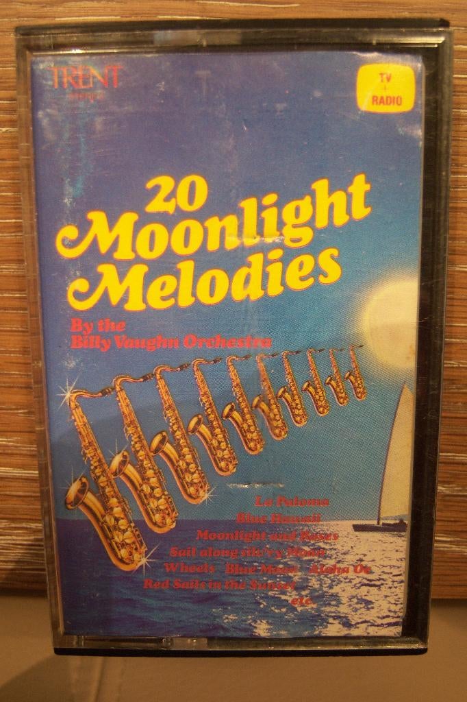 Muziekcassette 20 Moonlight Melodies Billy Vaughn uit 1978, Cd's en Dvd's, Cassettebandjes, Gebruikt, Klassiek, 1 bandje, Ophalen of Verzenden