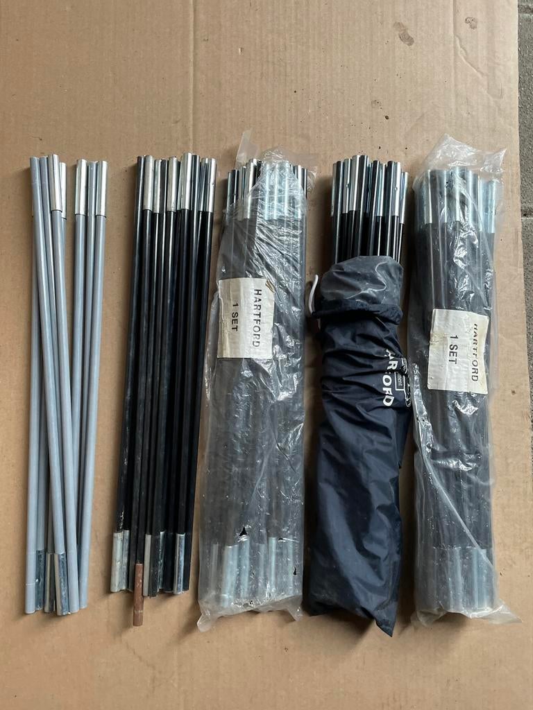 15 stuks HARTFORD boog TENTSTOKKEN, 450cm, GLOEDNIEUW!!, Caravans en Kamperen, Ophalen, Nieuw