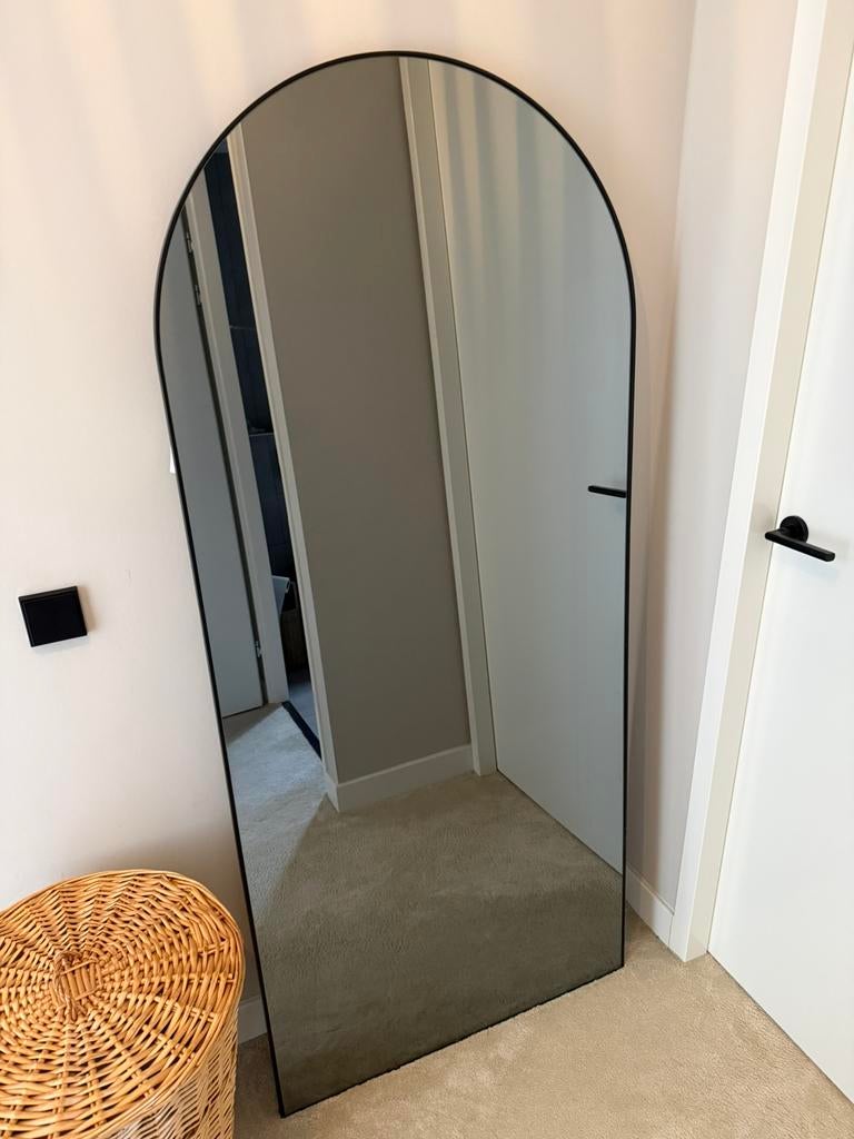 Light&living Spiegel 80x1,5x180 cm ZENETO smoke glas+zwart, Ophalen, Minder dan 50 cm, Zo goed als nieuw, Minder dan 100 cm