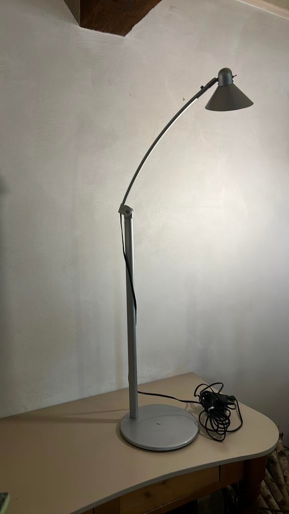 Staande draaibare grijze lamp, Ophalen, Zo goed als nieuw, 150 tot 200 cm