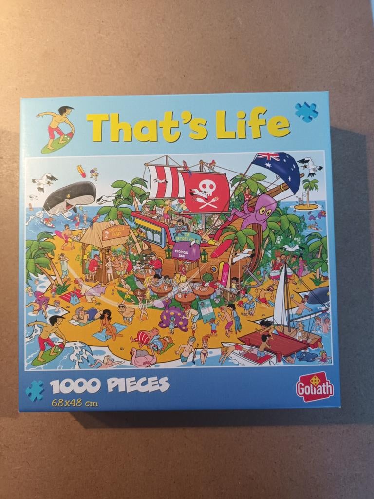 That's Life Puzzels 1000 stukjes Goliath, Ophalen of Verzenden, 500 t/m 1500 stukjes, Zo goed als nieuw, Legpuzzel