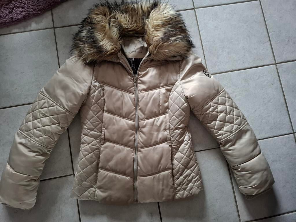 Coolcat winterjas met bontkraag - Maat 36, Beige, Ophalen of Verzenden, Coolcat, Maat 36 (S)