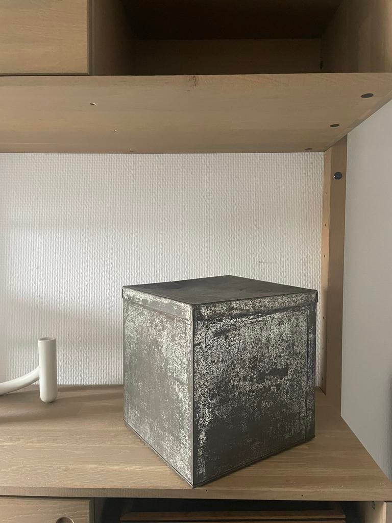 Oud zinken Verkade blik, Antiek en Kunst, Ophalen