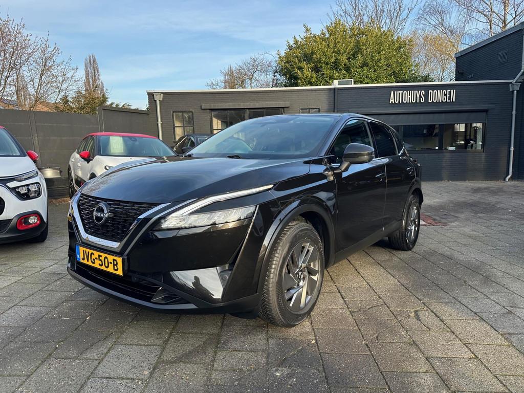 Nissan Qashqai 1.3 MHEV 140pk|2023|360° Cam|Navi|Fabrieksga, Stof, Gebruikt, Zwart, 4 cilinders
