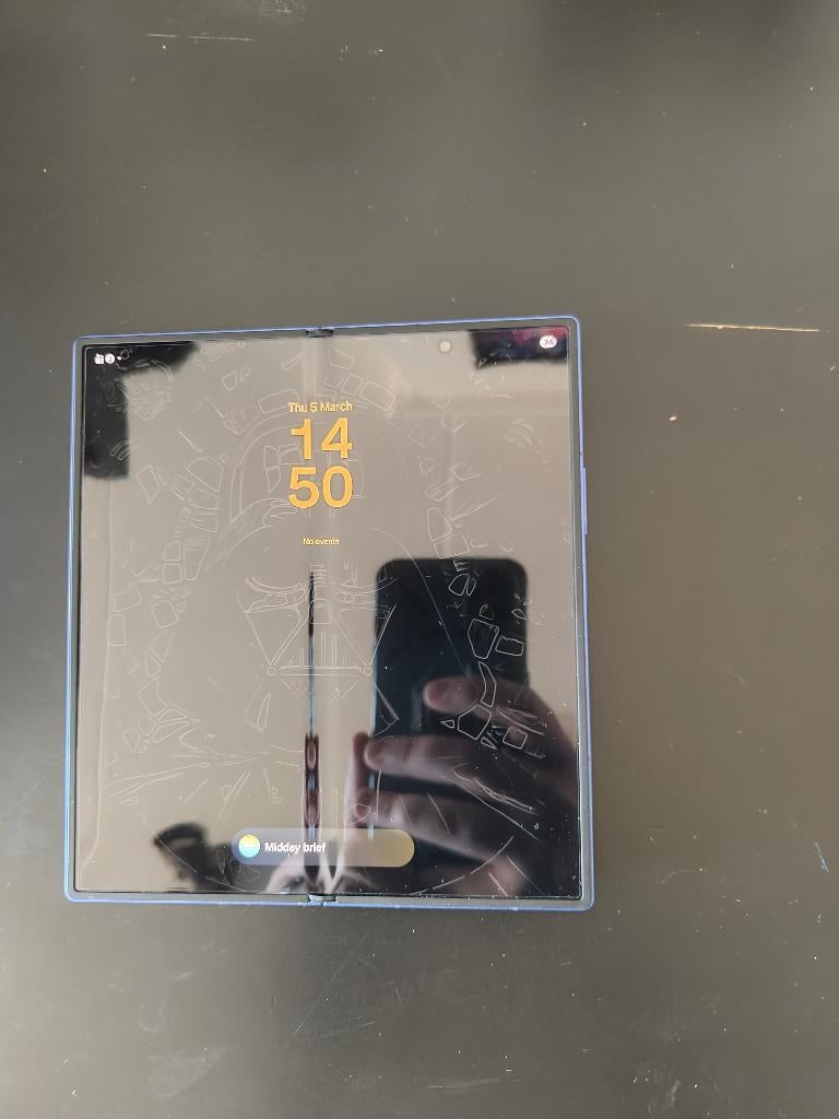 Samsung Galaxy Z Fold 7 + hoesje & extra’s | perfecte staat, Ophalen, Blauw, Touchscreen, Zo goed als nieuw