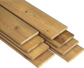 Schuttingplanken 1,5 x 14 x 180 cm € 2,90, Ophalen, 250 cm of meer, Planken, Hardhout
