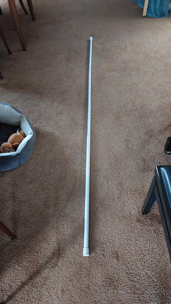 Douchegordijnstang 3 delen 2,20m-2,60m, Ophalen