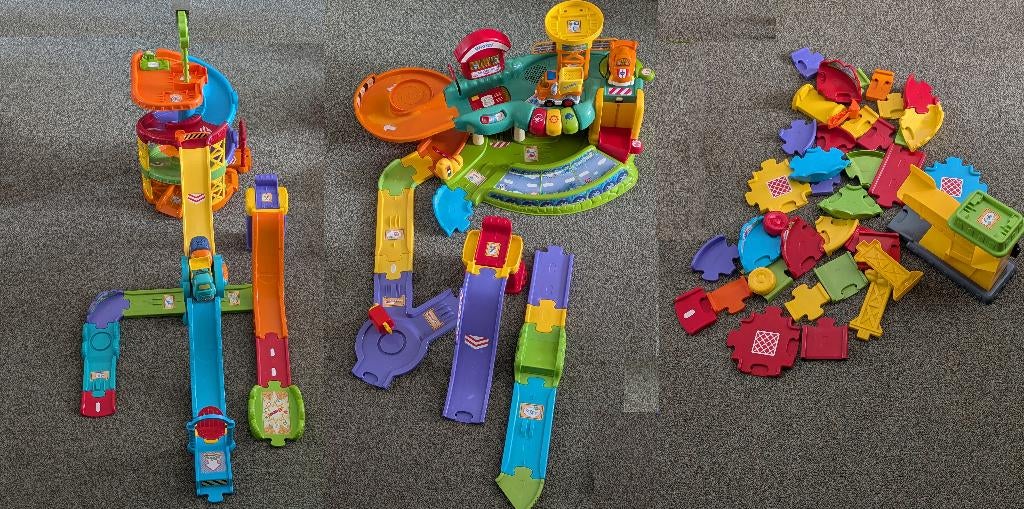vtech toet toet autogarage en toren EUR 30,-, Ophalen, Gebruikt