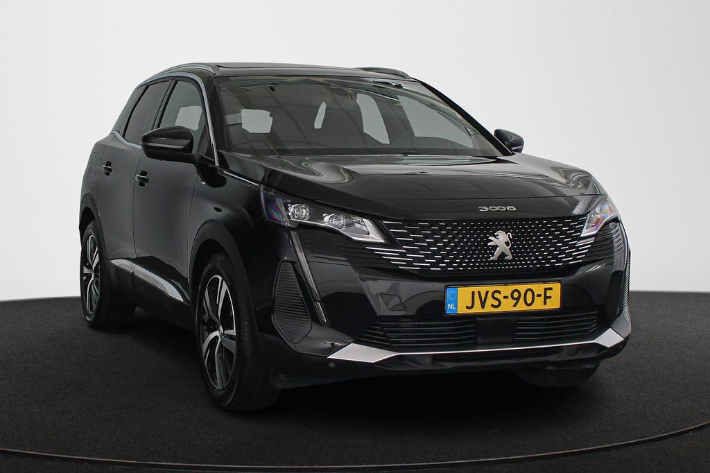 Peugeot 3008 1.6 HYbrid 225 GT Panoramadak Keyless Achteruit, Lichtsensor, Euro 6, Zwart, Plug-in hybride