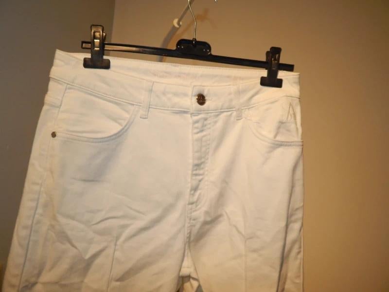 Studio Anneloes witte broek wide leg gouden merk knopenS/, Studio Anneloes, Verzenden, Wit, Zo goed als nieuw