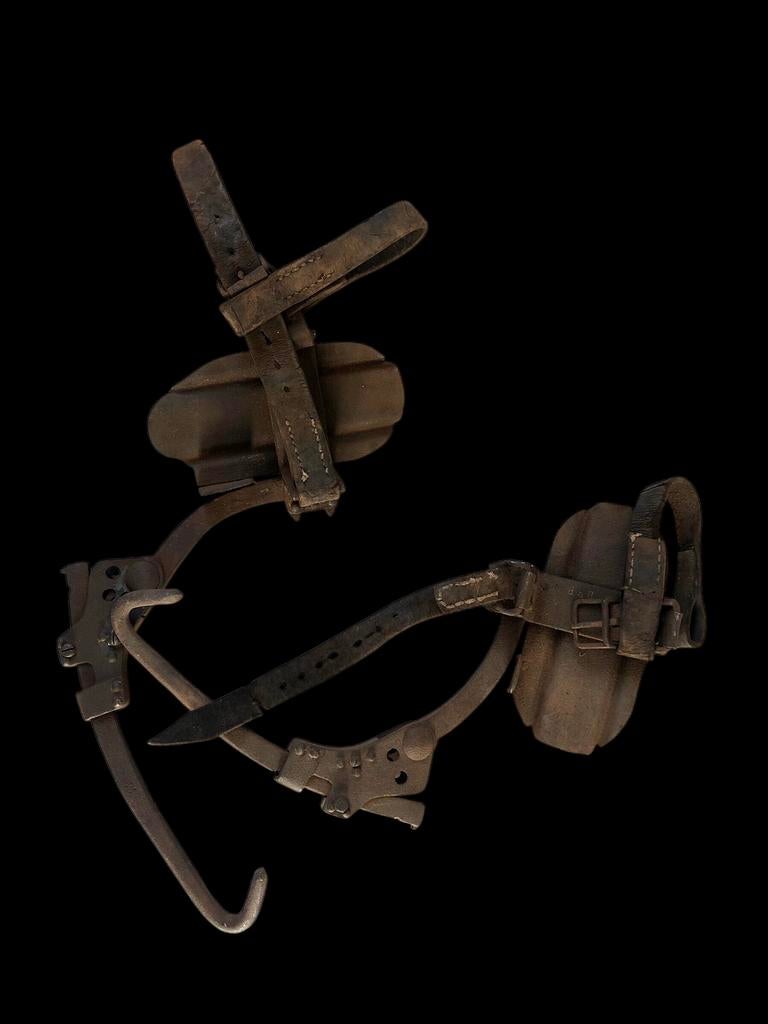 WH WW2 nachtrichtentruppe Fernmelder steigeisen, Verzamelen, Militaria | Tweede Wereldoorlog, Duitsland, Ophalen of Verzenden