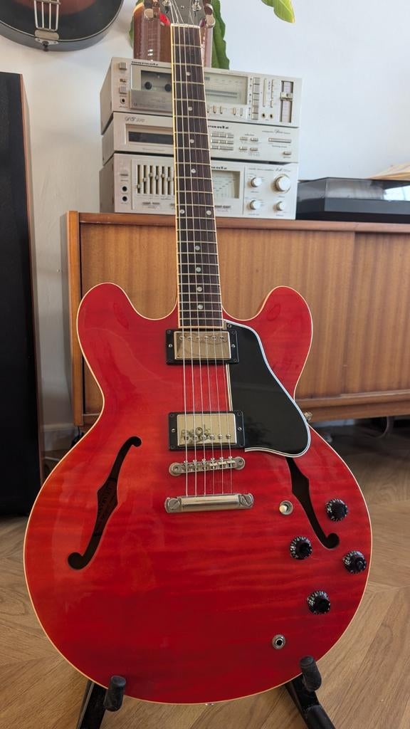 Gibson ES-335 DOT Custom Shop 2012, Ophalen, Zo goed als nieuw, Semi-solid body, Gibson