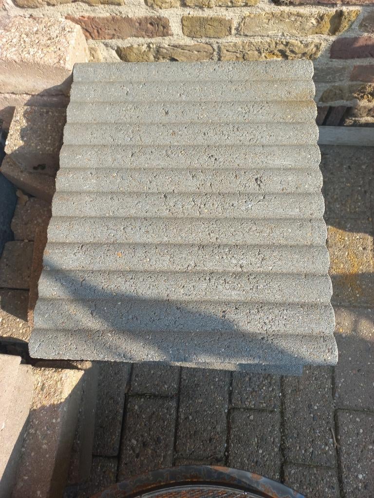 Pallisander paaltjes beton 50 lang 40 hoog grijs, Ophalen, Beton, Overige typen