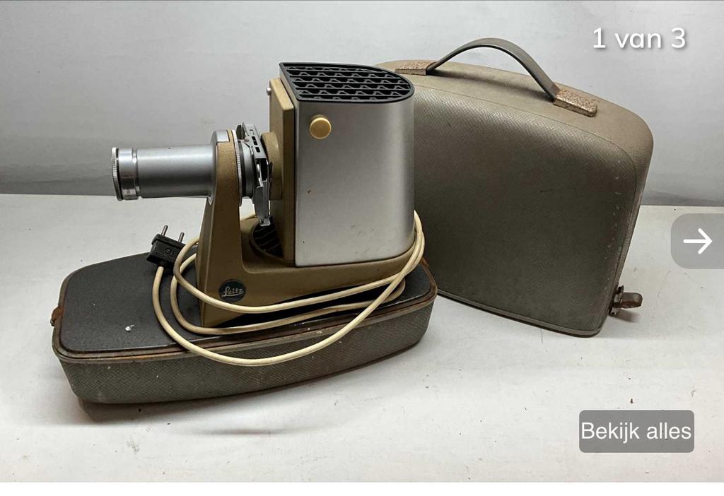 Leitz Prado S diaprojector met koffer, Ophalen of Verzenden, Gebruikt
