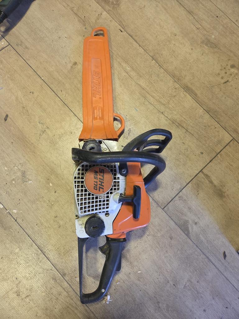 Stihl MS170 Kettingzaag - Compact en Krachtig, Tuin en Terras, Handzagen, Gebruikt, Boomzaag, Ophalen