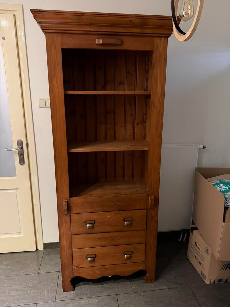 Grenen kast, Zo goed als nieuw, 150 tot 200 cm, 25 tot 50 cm, 50 tot 100 cm