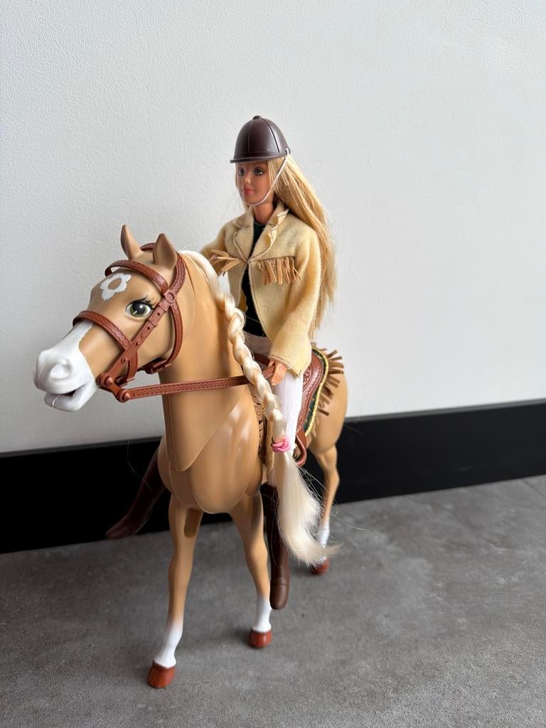Barbie met paard - Paardrijset, Ophalen, Gebruikt, Meisje