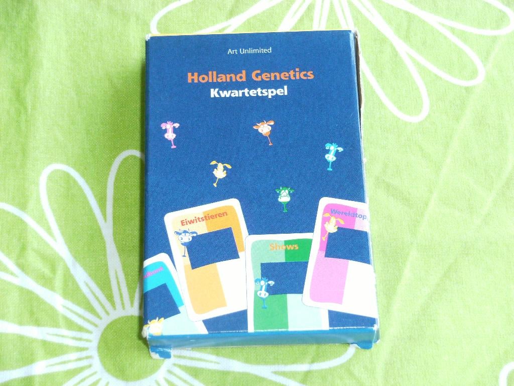 Holland Genetics Kwartetspel, Verzamelen, Speelkaarten, Jokers en Kwartetten, Ophalen of Verzenden, Zo goed als nieuw, Kwartet(ten)