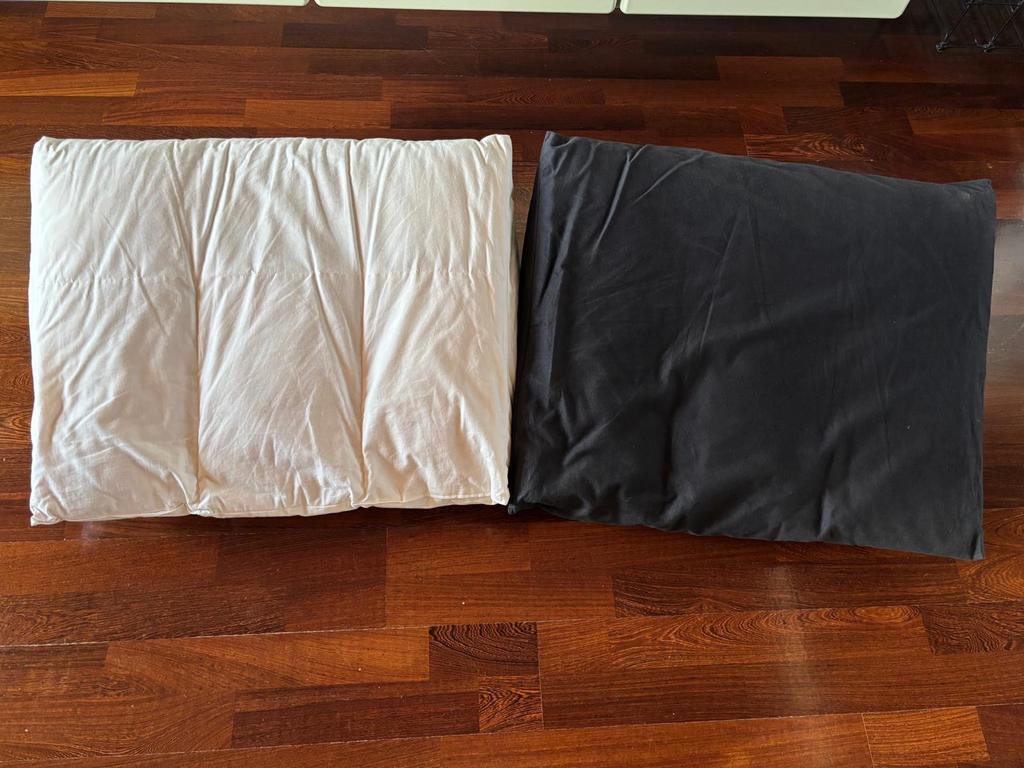 2 Wigkussens Orthopedisch Comfort voor Rug en Nek 2 st. € 40, Ophalen of Verzenden, Gebruikt, Wit, Overige vormen