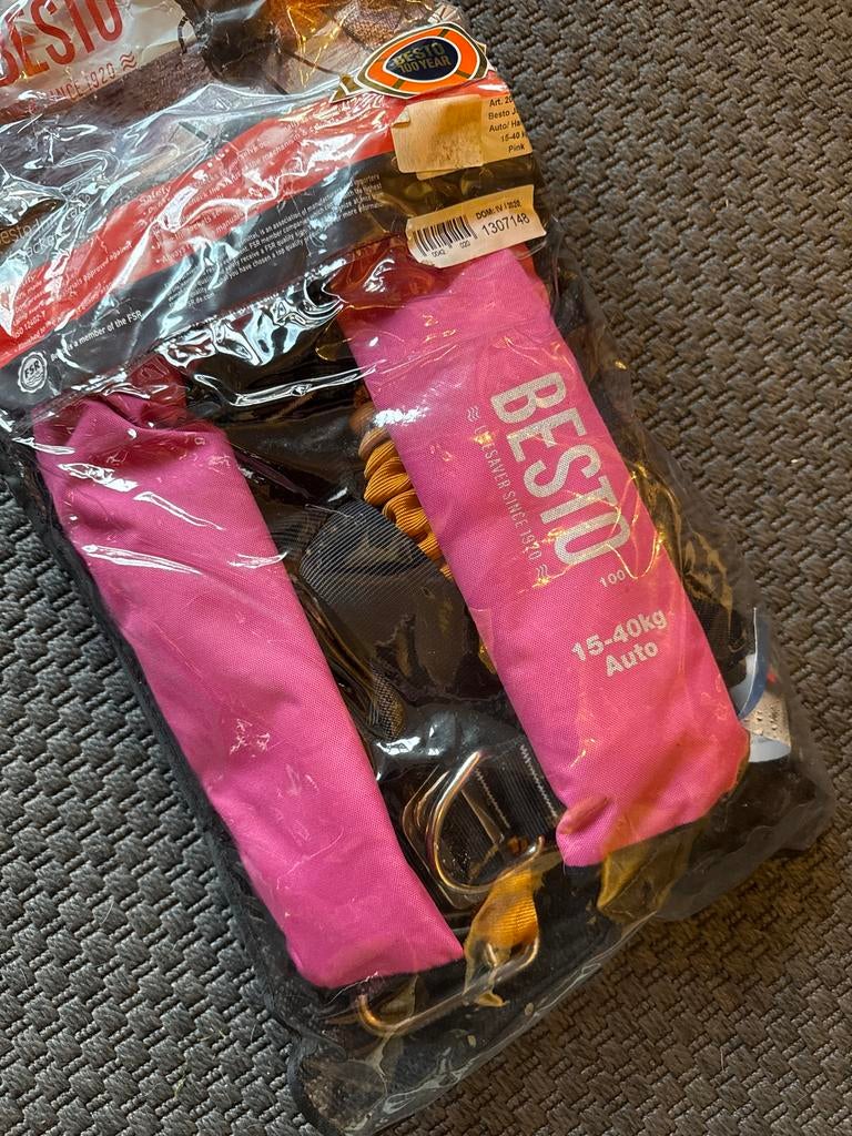 Roze Kinderzwemvest lifeline Besto 15-40 kg, Watersport en Boten, Watersportkleding, Ophalen of Verzenden, Nieuw, Kind, Reddingsvest of Zwemvest