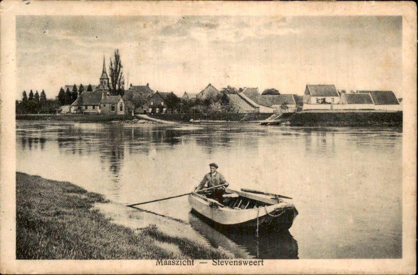 Stevensweert - Maaszicht - 1920, Verzenden, Voor 1920, Gelopen, Limburg