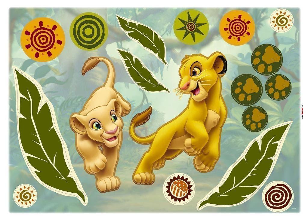 Lion King Muurstickers 50x70 cm - Simba en Nala, Ophalen of Verzenden, Nieuw, Film, Tv of Omroep