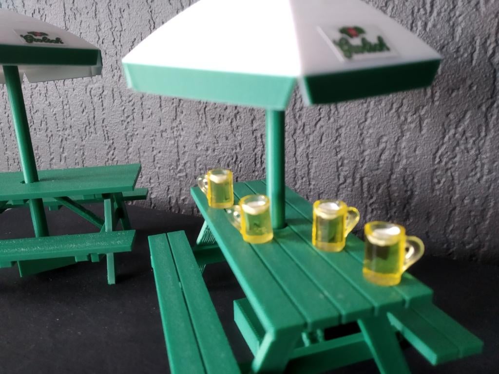 GROLSCH AMSTEL HERTOG-JAN HEINEKEN picknickset miniatuur, Ophalen of Verzenden, Nieuw, Reclamebord, Plaat of Schild, Hertog Jan