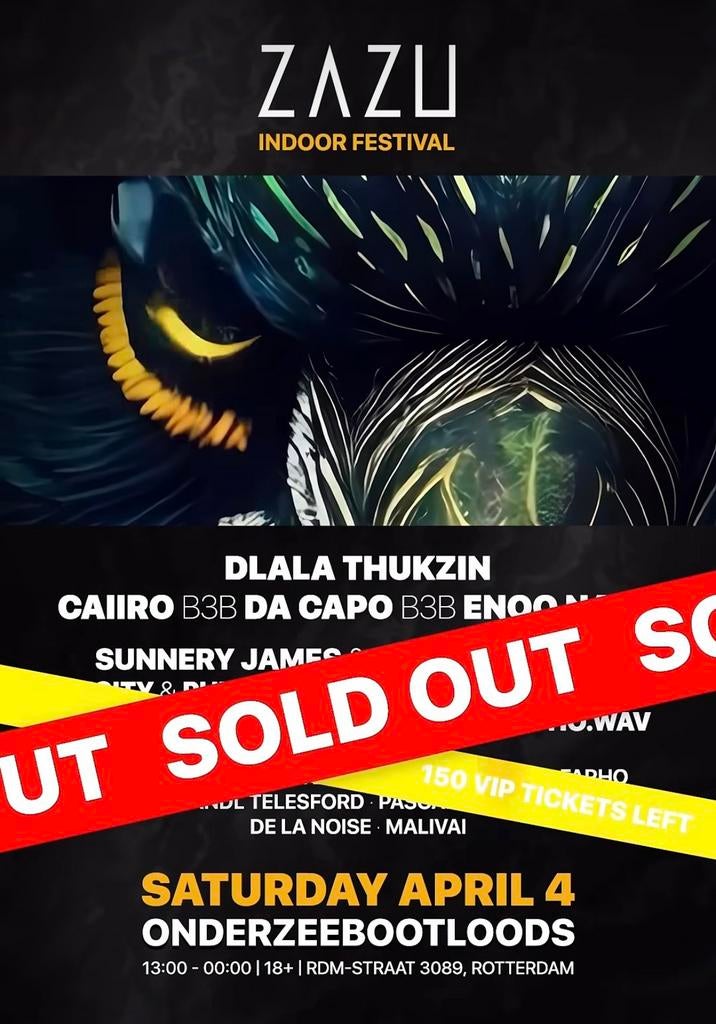 Zazu indoor festival tickets !, Drie personen of meer