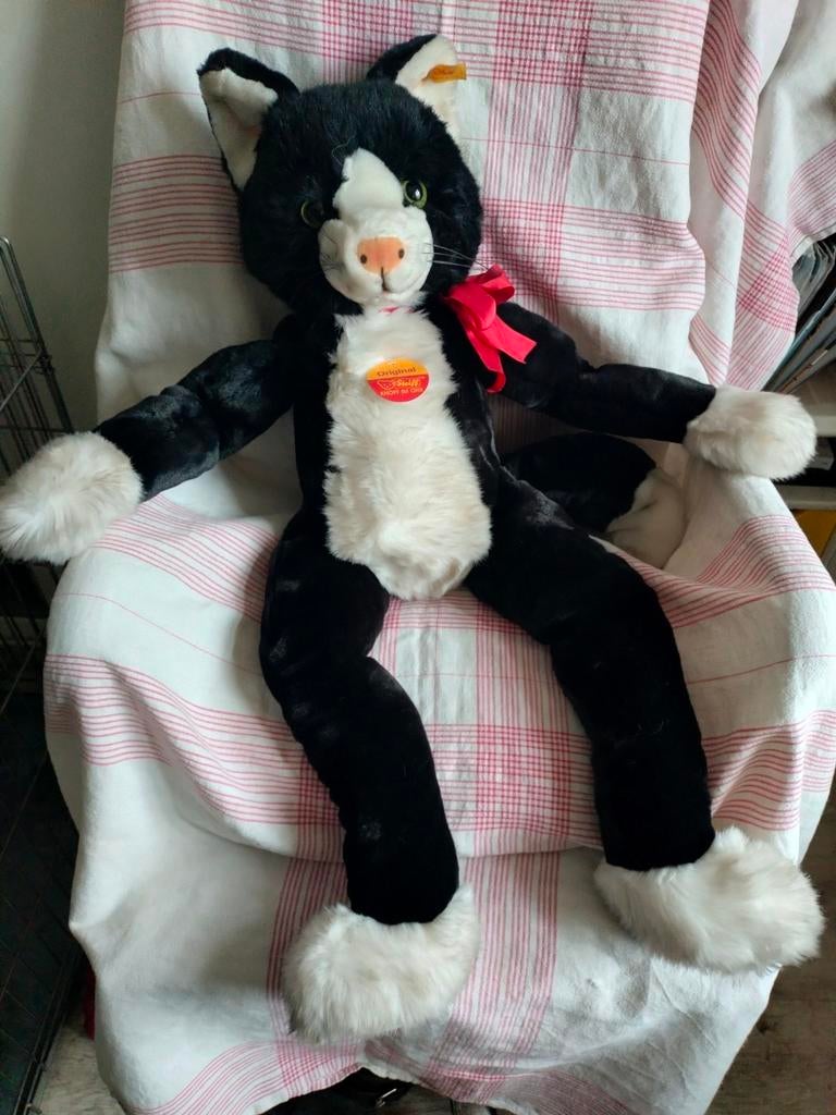 Vintage speelgoed STEIFF Kat Poes, Ophalen of Verzenden
