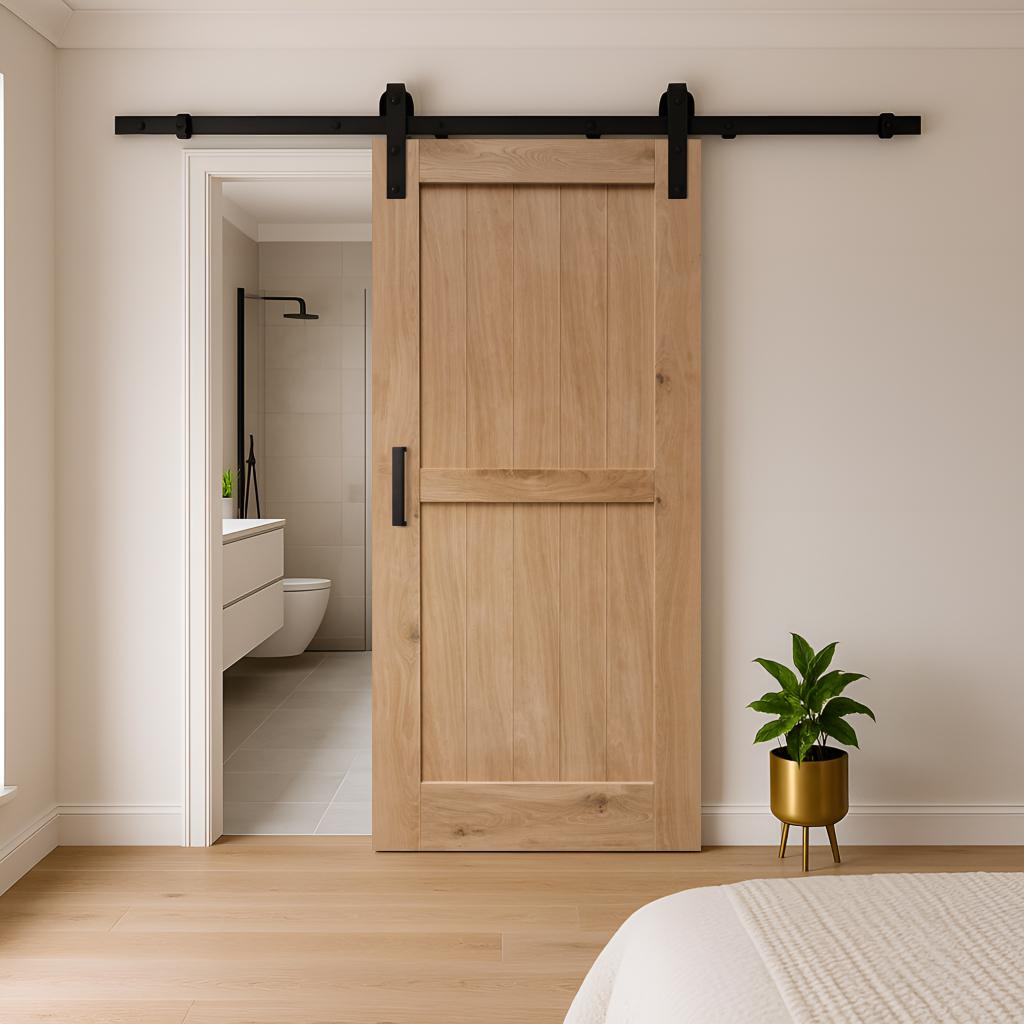 Binnen deur | Eiken deur | Schuifdeur | Barn Deur, Niet ingevuld, 80 tot 100 cm, Binnendeur, Niet ingevuld
