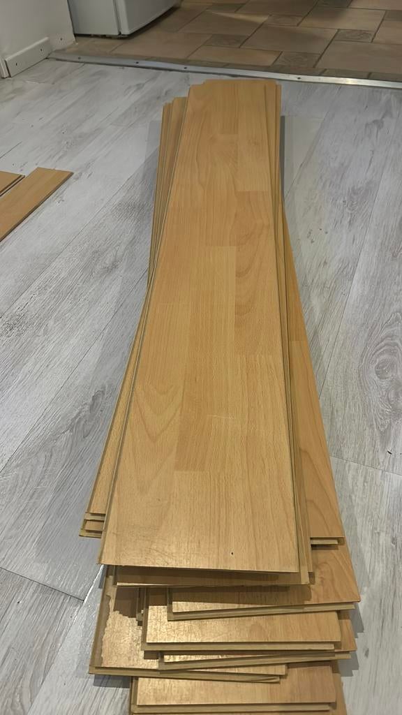 Licht eiken laminaat, Ophalen, 50 tot 150 cm, Zo goed als nieuw, 10 m² of meer