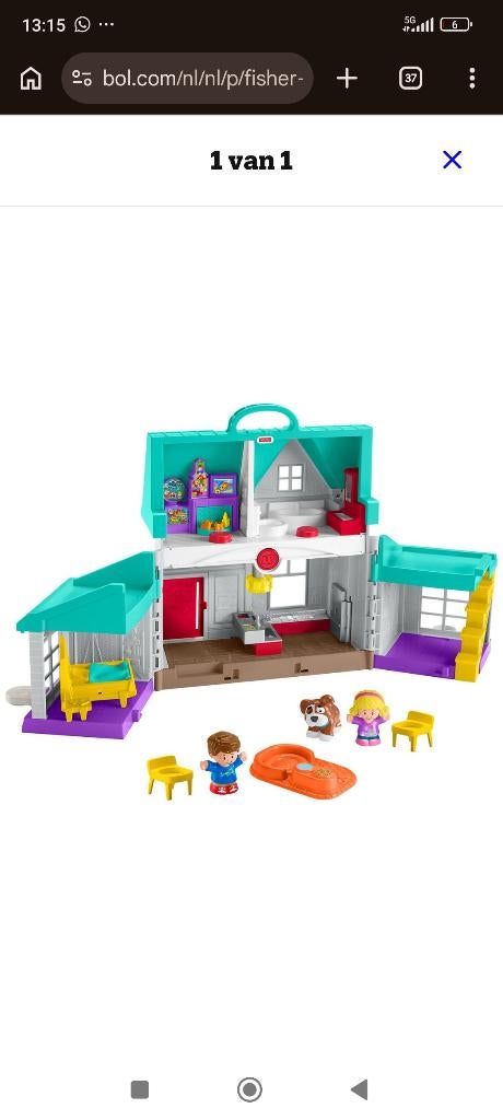 little People handige helpers huis, Kinderen en Baby's, Speelgoed | Fisher-Price, Ophalen of Verzenden, Gebruikt, Speelset