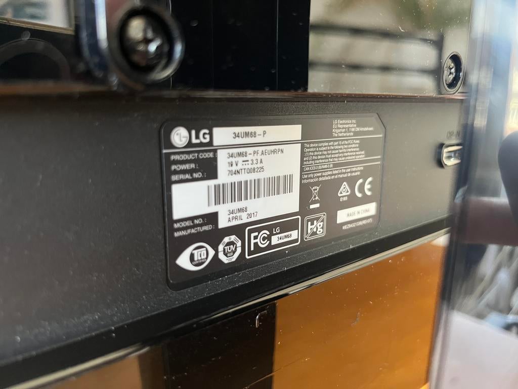 Lg 34UM68-P IPS Ultrawide Monitor, Zo goed als nieuw, HDMI, Ingebouwde speakers, Ophalen