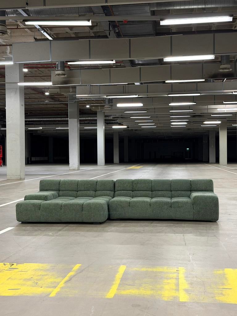 B&B Italia Tufty Time | Groen | NIEUWSTAAT + Garantie, Hoekbank, 300 cm of meer, Ophalen of Verzenden, Zo goed als nieuw