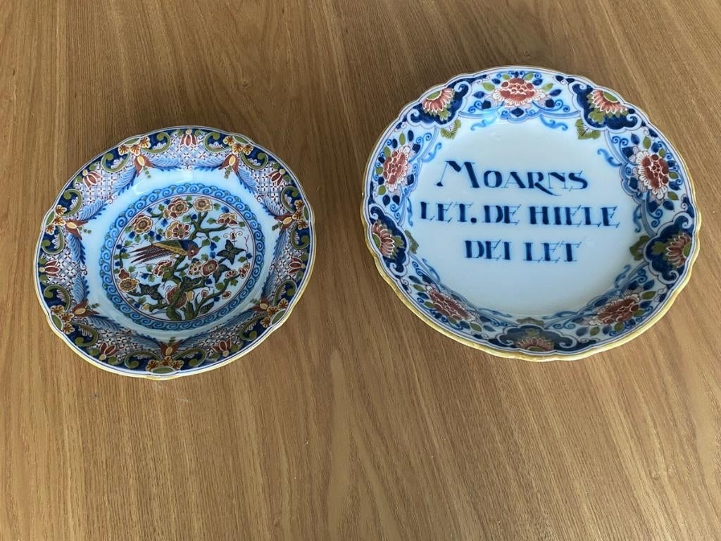 2 Tichelaar wandborden.  1 met friese tekst /uit friesland, Ophalen of Verzenden