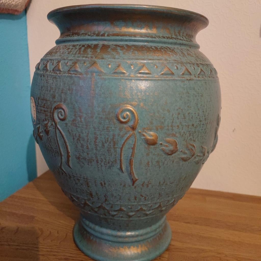 Grote originele Scheurich vaas 516-30, Ophalen, Gebruikt, Aardewerk of Porselein, Minder dan 50 cm