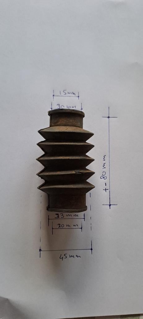 Voorvork harmonica rubber, Fietsen en Brommers, Brommeronderdelen | Oldtimers, Ophalen of Verzenden, Overige typen, Batavus
