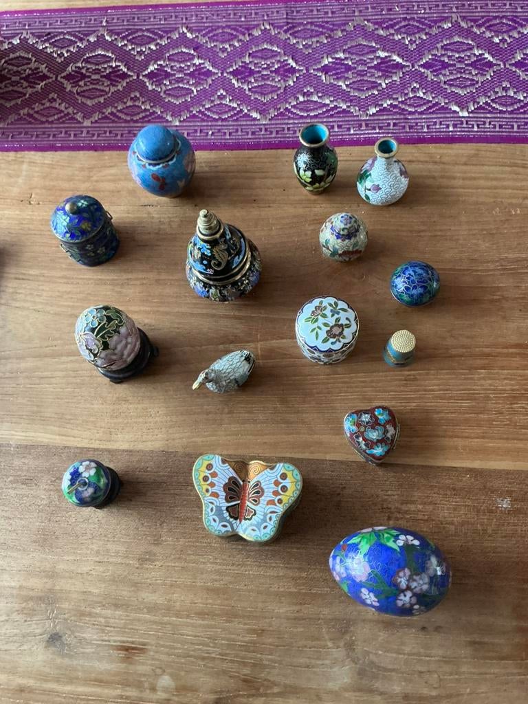 Collectie cloisonné, Antiek en Kunst, Ophalen of Verzenden