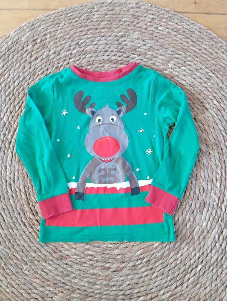 Pyjama shirt eland kerst | h&m | Maat 110/116, Ophalen of Verzenden, H&M, Jongen, Nacht- of Onderkleding