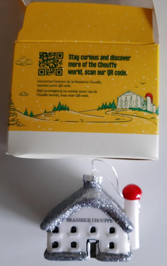 Kerst ornament van La Chouffe., Ophalen of Verzenden, Nieuw, Glas of Glazen, Overige merken