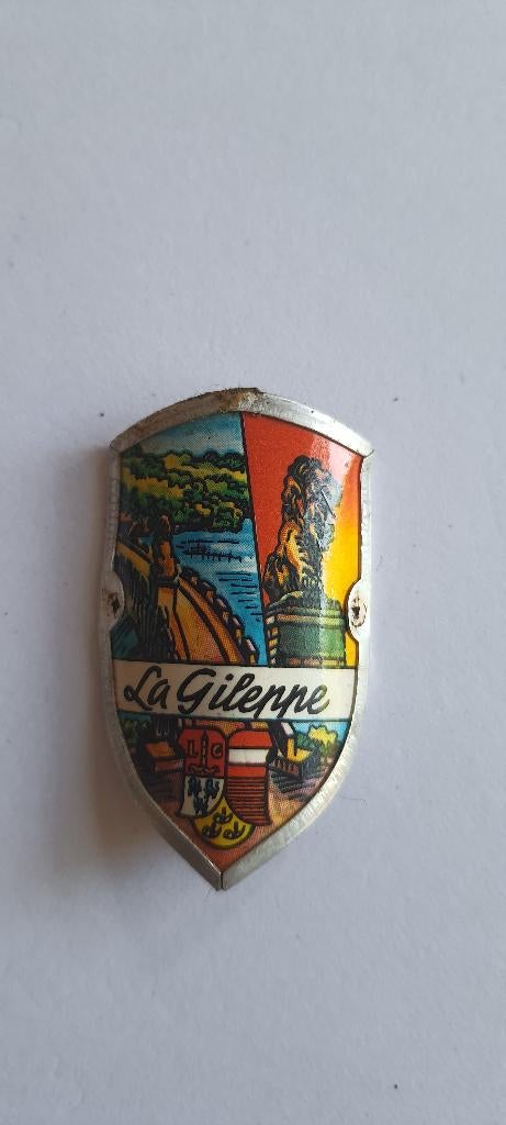 Wandelstok plaatje schildje stocknagel La Gileppe, Ophalen of Verzenden, Gebruikt