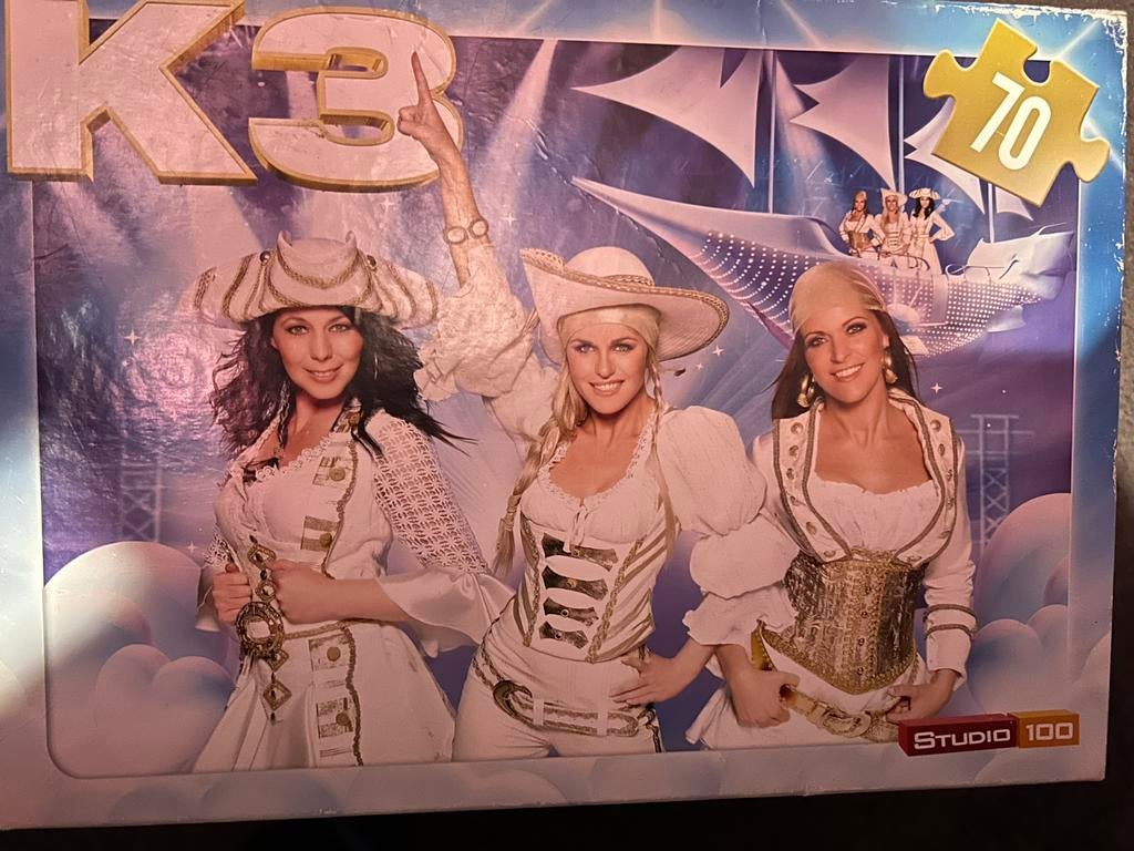 K3 puzzel, Ophalen, Meer dan 50 stukjes, Zo goed als nieuw, 6 jaar of ouder