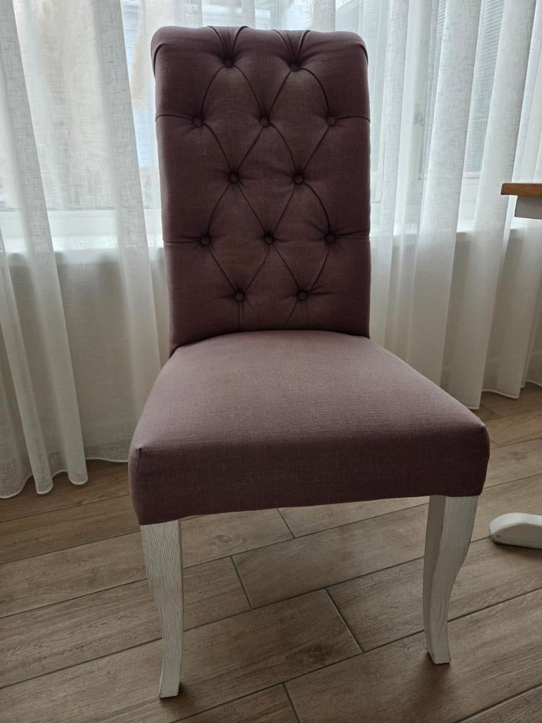 6 Elegante dubbelman design stoelen, Huis en Inrichting, Stoelen, Gebruikt, Overige kleuren, Klassiek, Ophalen of Verzenden