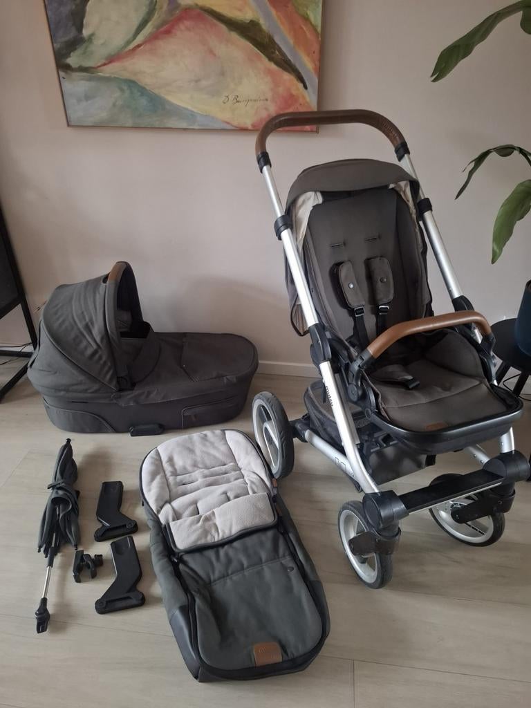 Mutsy Nio kinderwagen Adventure Pine Green, Kinderen en Baby's, Kinderwagens en Combinaties, Gebruikt, Combiwagen, Mutsy, Met reiswieg
