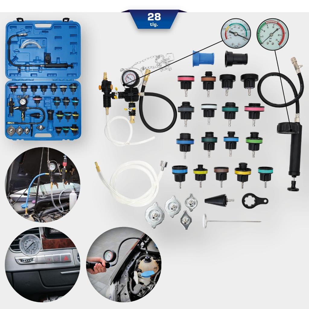 BT521150 | Master Koelsysteem-test en serviceset, 28-dlg, Brilliant Tools, Info@kstools.com, Nieuw, Ophalen of Verzenden