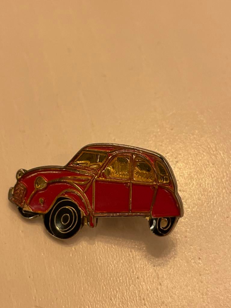 Leuke Citroën 2CV (Lelijke Eend) Pin, Ophalen of Verzenden, Gebruikt, Transport, Speldje of Pin