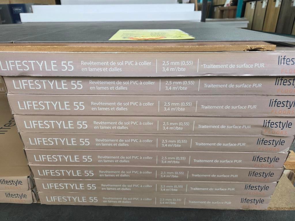 lijm pvc lifestyle 55 concrete grijs 400050717, Ophalen