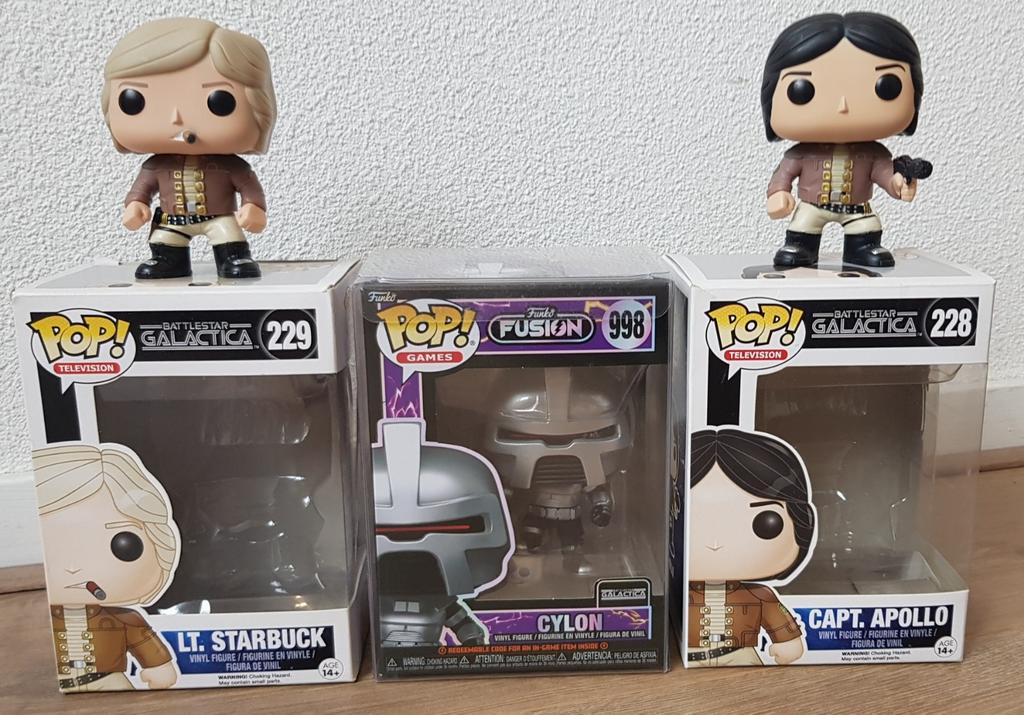 Funko battlestar galactica cylon starbuck apollo, Verzamelen, Ophalen of Verzenden
