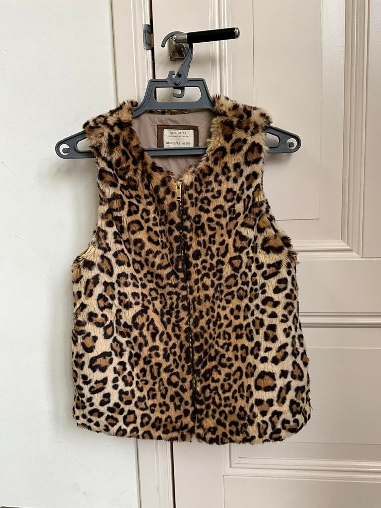 Panterprint nepbont Zara bodywarmer, leuk voor Vastenavend, Ophalen, Carnaval, Zo goed als nieuw, Kleding